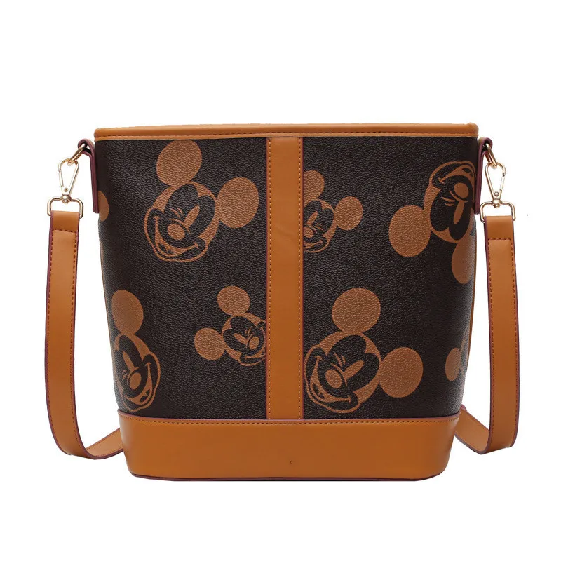 

Disney mickey mouse new fashion messenger shoulder bag cartoon Mickey bucket bag shoulder messenger bag