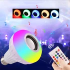 Умная Беспроводная Bluetooth-Колонка E27 с RGB-подсветильник кой, 12 Вт