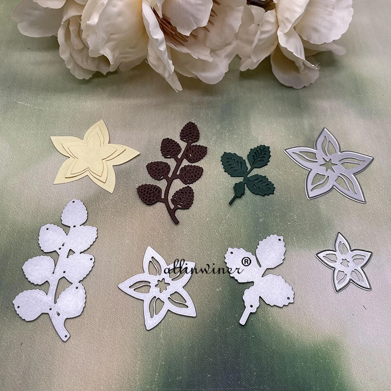

Nut leaves Metal Cutting Dies Stencils Die Cut for DIY Scrapbooking Album Paper Card Embossing
