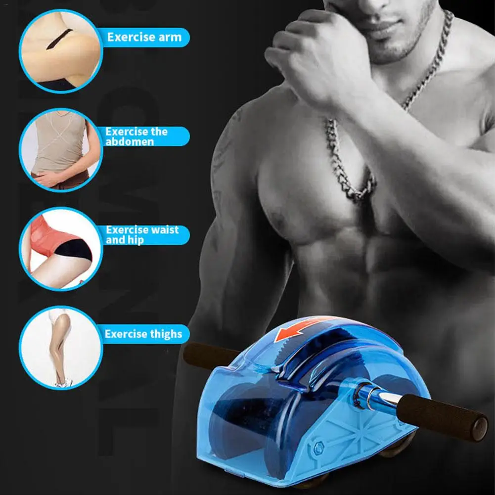 Ролик для упражнений на брюшной полости четырехколесный тренажер мышц тренажеры