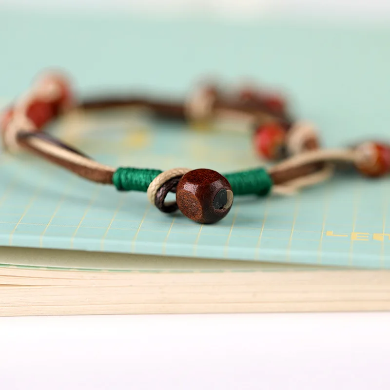 Красивые Плетеные вручную женские браслеты в винтажном этническом стиле