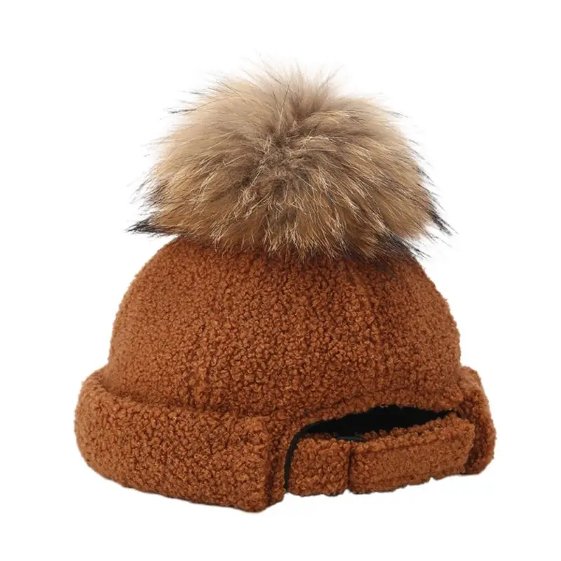 Новая очаровательная дамская шляпа с меховым шариком модные женские бархатные