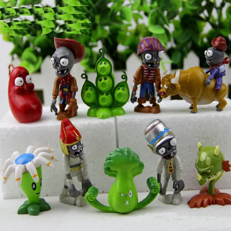 40 шт./лот игрушка 3 7 см Коллекционные Фигурки игрушки в подарок|plants vs zombies toy|figure