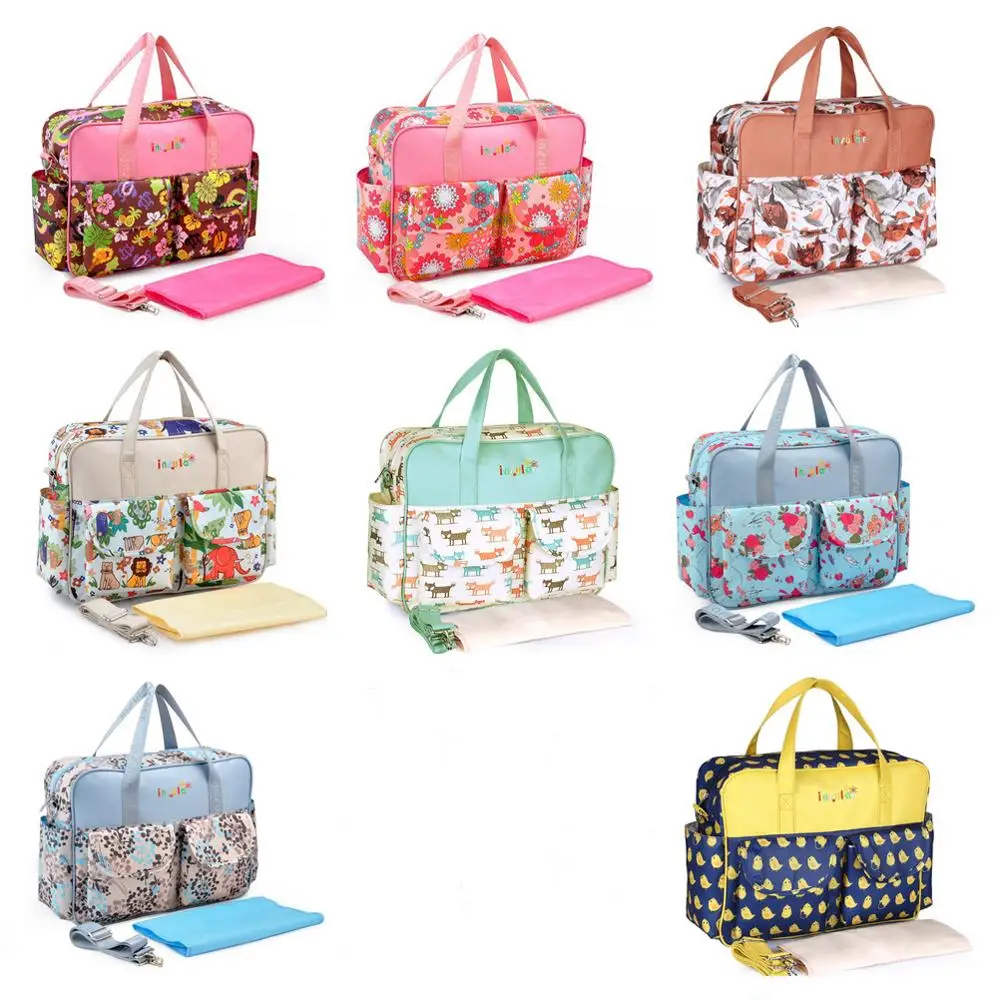 Модная сумка для детских подгузников вместительная мам колясок