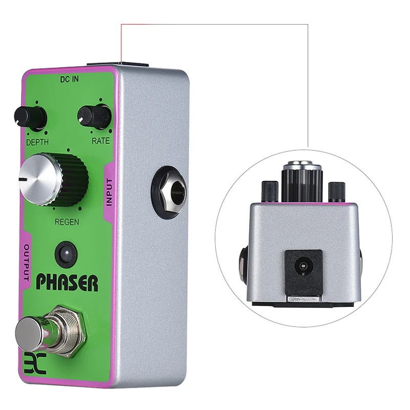 Eno Ex Tc-42 Phaser гитарный эффект педаль фазовой электрогитары полностью металлический корпус для гитары Запчасти и аксессуары