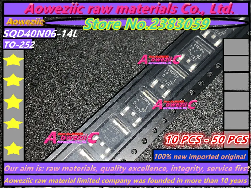 

Aoweziic 100% new imported original SQD40N06-14L-GE3 SQD40N06-14L 40N06-14L TO- 252 N-channel MOS FET 40A 60V