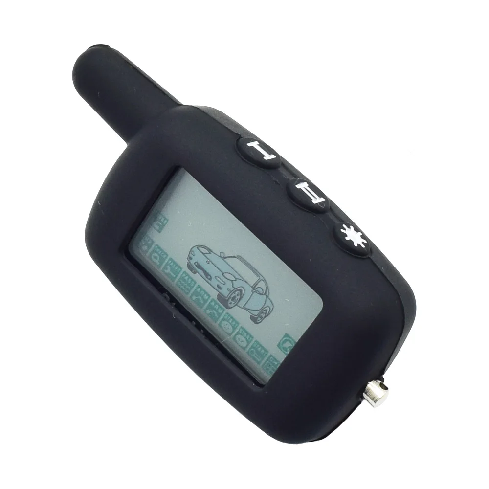 

Black Color A9 Silicone Remote Control Cases For StarLine A9 24V Car Burglar Alarm LCD Fob Silica Gel Protector Shell Cover Skin