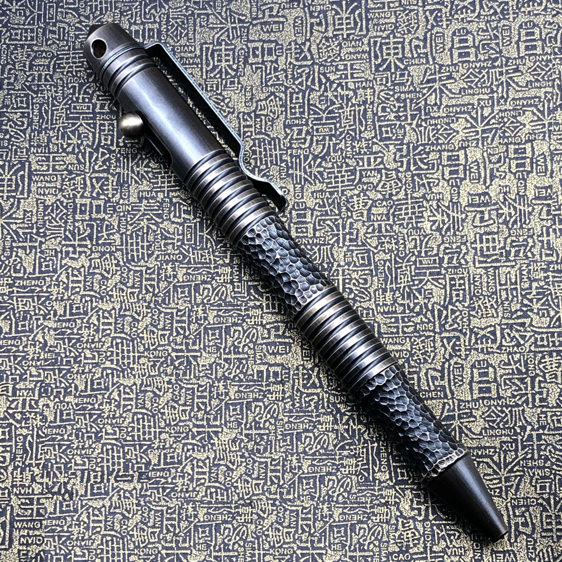 

Mackwalker Brass Bolt Action Pen Tactical Pen Self Defense Tools with 5 PCS Extra Refill