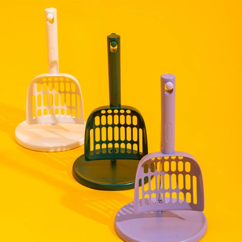 Pet Dog Litter Shovel with Support Set Cat Scoop Pinhole Ergonomic Long Handle Deep Cleaning Accessories | Дом и сад