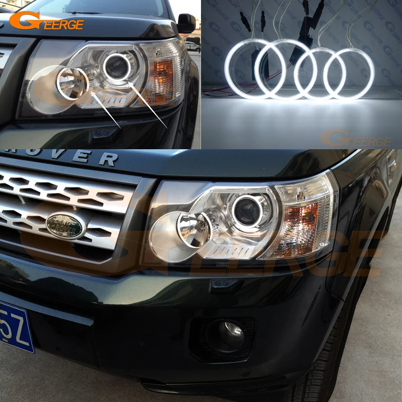 Отличные CCFL ангельские глазки набор halo Кольца для Land Rover Freelander 2 пред facelift 2006 2007 2008