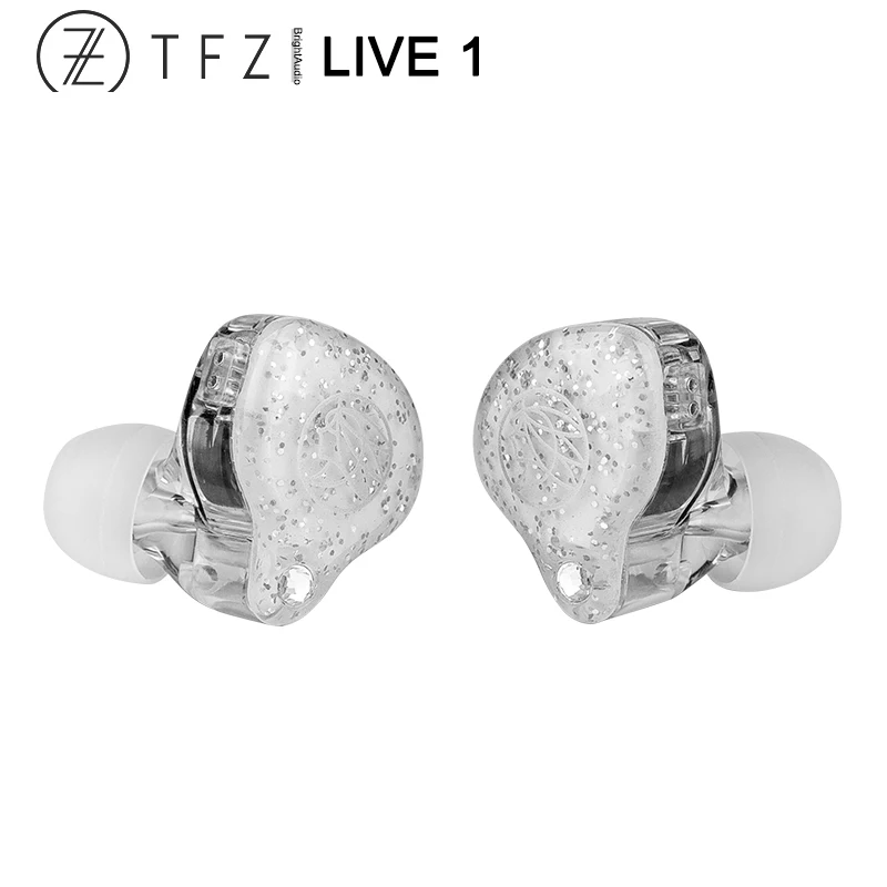 Наушники вкладыши TFZ LIVE 1 Hi Fi аудио два частотных динамических драйвера IEM 2