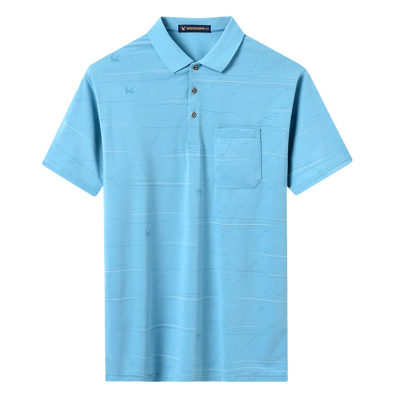 

Spring Summer 2021 Short Sleeve Polo Shirt Casual Short Sleeve Fashion Embroidery Men's Clothing Thin Polo Shirt Men 6626 3XL