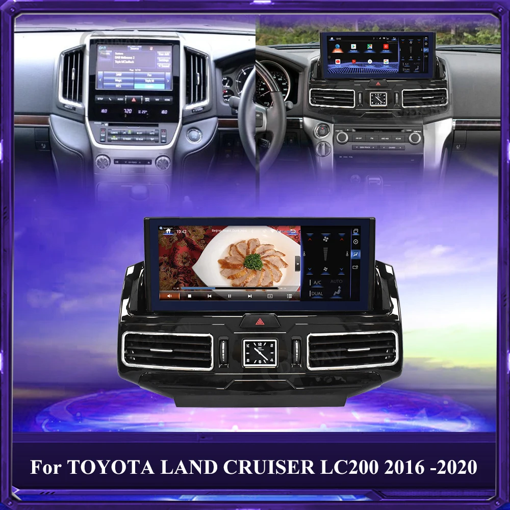 

Anti-Glare 128GB Car Radio For TOYOTA LAND CRUISER LC200 2016- 2020 Car Stereo GPS Navigation Multimedia Player Android 10.0