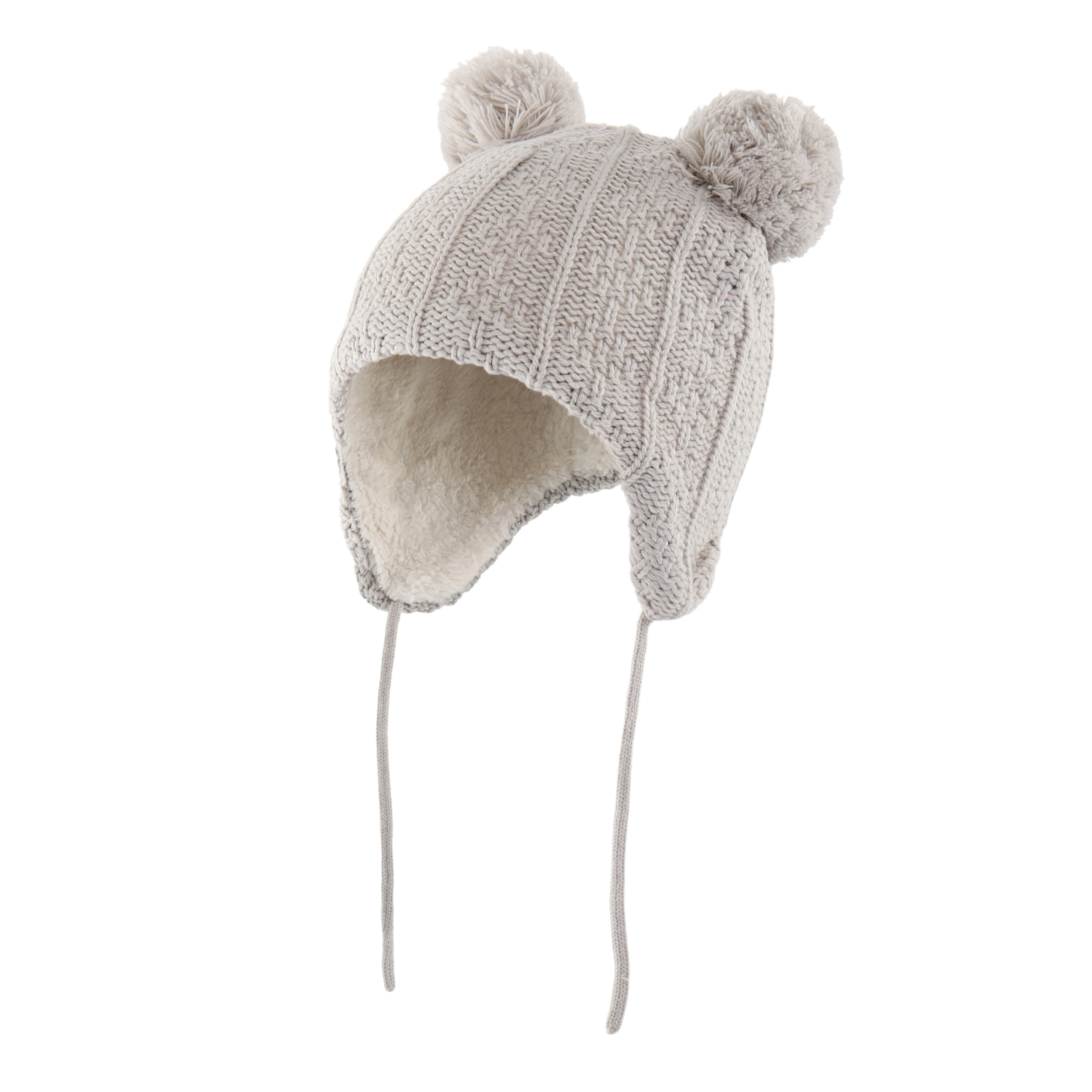 Милые шапки ушанки для маленьких мальчиков и девочек флисовая вязаная шапочка