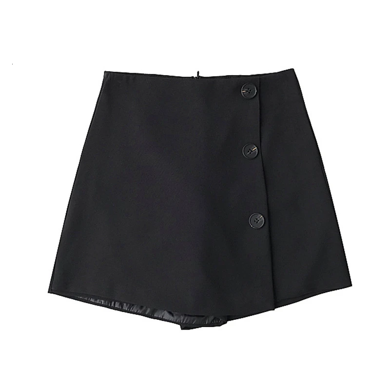2019 летние короткие женские шорты с высокими пуговицами украшенные необычными