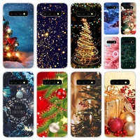 soft silicone case for samsung galaxy s21 s20 s10 lite ultra s9 s8 plus s7edge s20fe 5g merry christmas new year donut gift