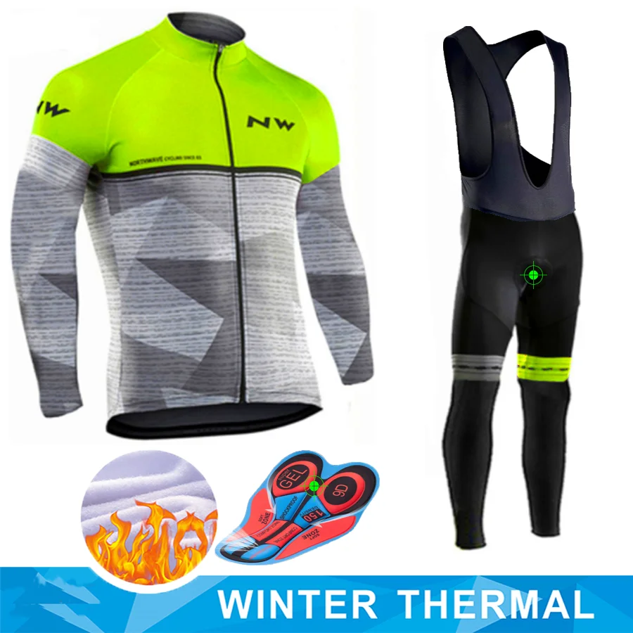 2019 NW сохраняющая тепло велосипедная команда полярная зимняя мужская одежда с