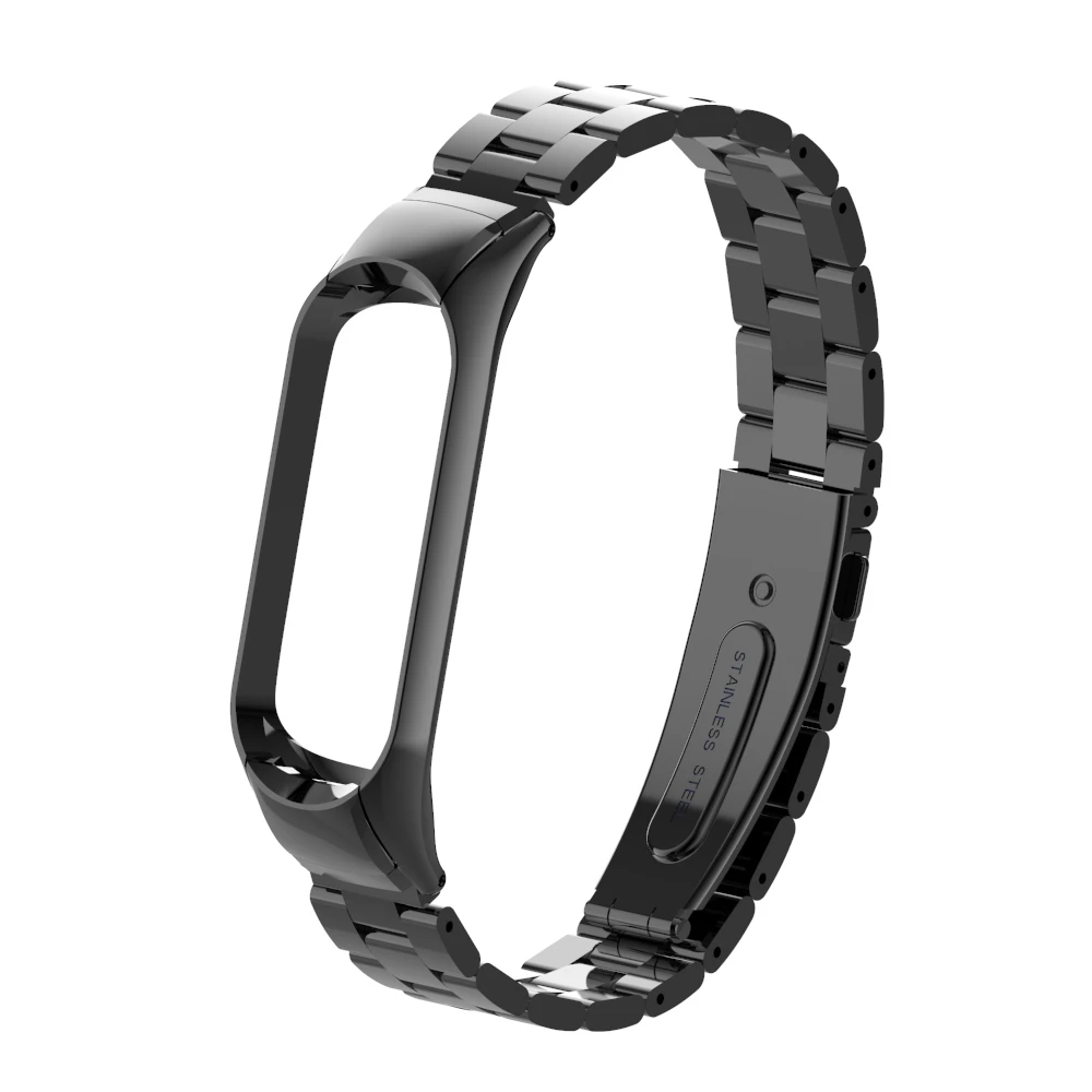 Металлический ремешок для mi Band 4 3 ремешок Xiao mi браслет из нержавеющей стали mi Band 3 4 ремешок для mi Band 4 3 браслеты Pulseira