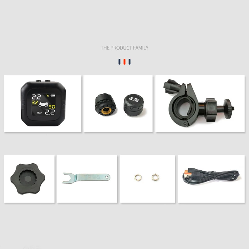 M6 МОТОЦИКЛ TPMS беспроводная система контроля давления в шинах ЖК-дисплей
