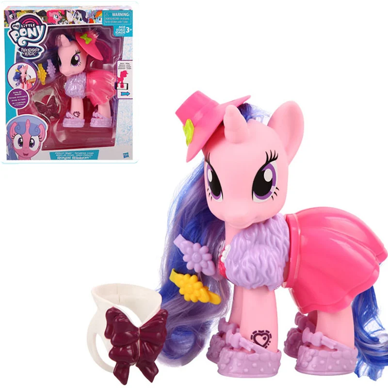 

Hasbro My Little Pony Royal Ribbon Photo Finsh Rainbow Dash Friendship Magic Series Collection Anime Model Dolls Ages 3+Kids Toy