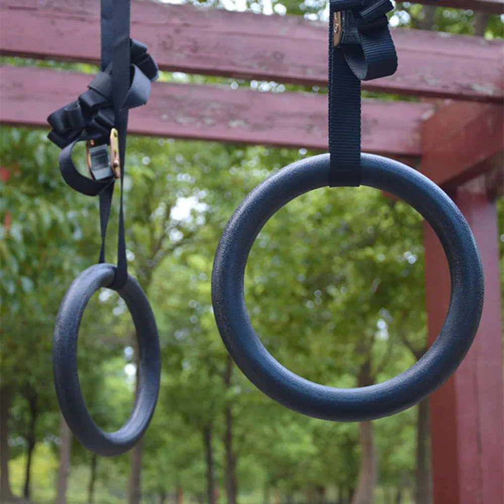 

Gymnastic Ring Set Fitness Rings for Full Body Strength and Muscular Bodyweight Training Cross-Training Workouts