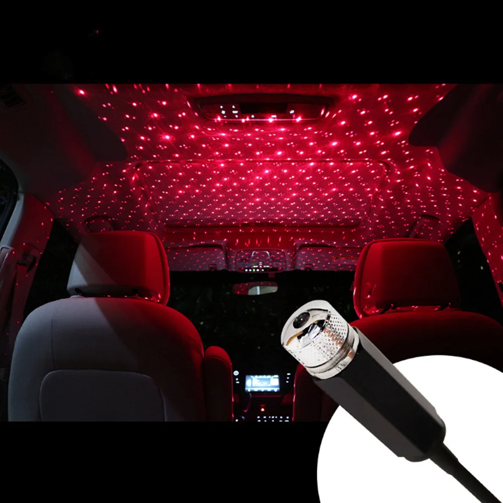 Ночник на крышу автомобиля звезда декоративный светодиодный USB лазерный