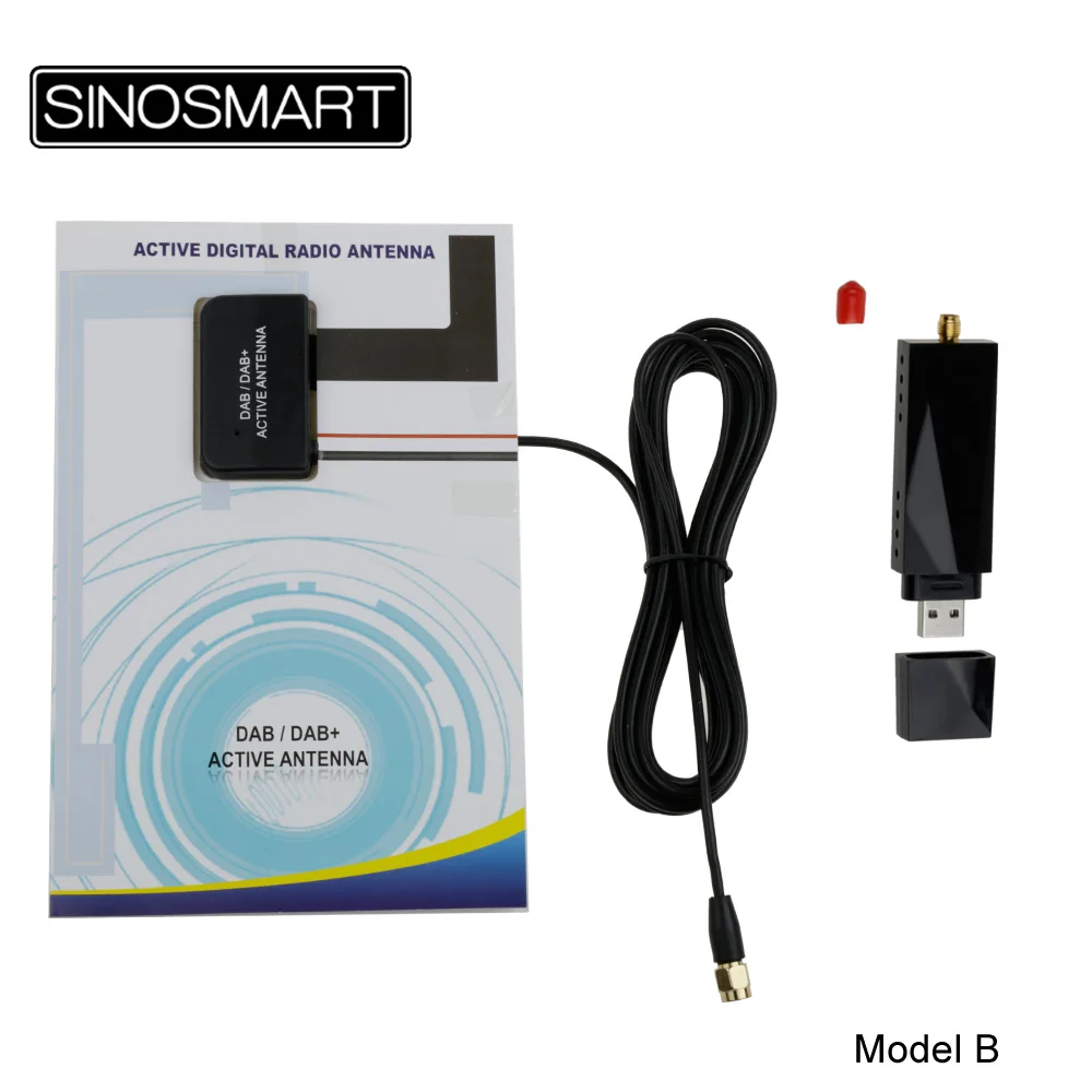 SINOSMART Универсальный Высокочувствительный Автомобильный USB DAB радиоприемник со встроенным АПК для Andriod автомобильный DVD навигационный плеер