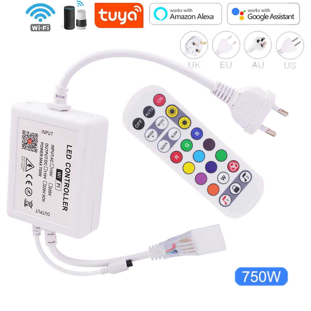 

XUNATA Tuya WiFi RGB Контроллер 220В