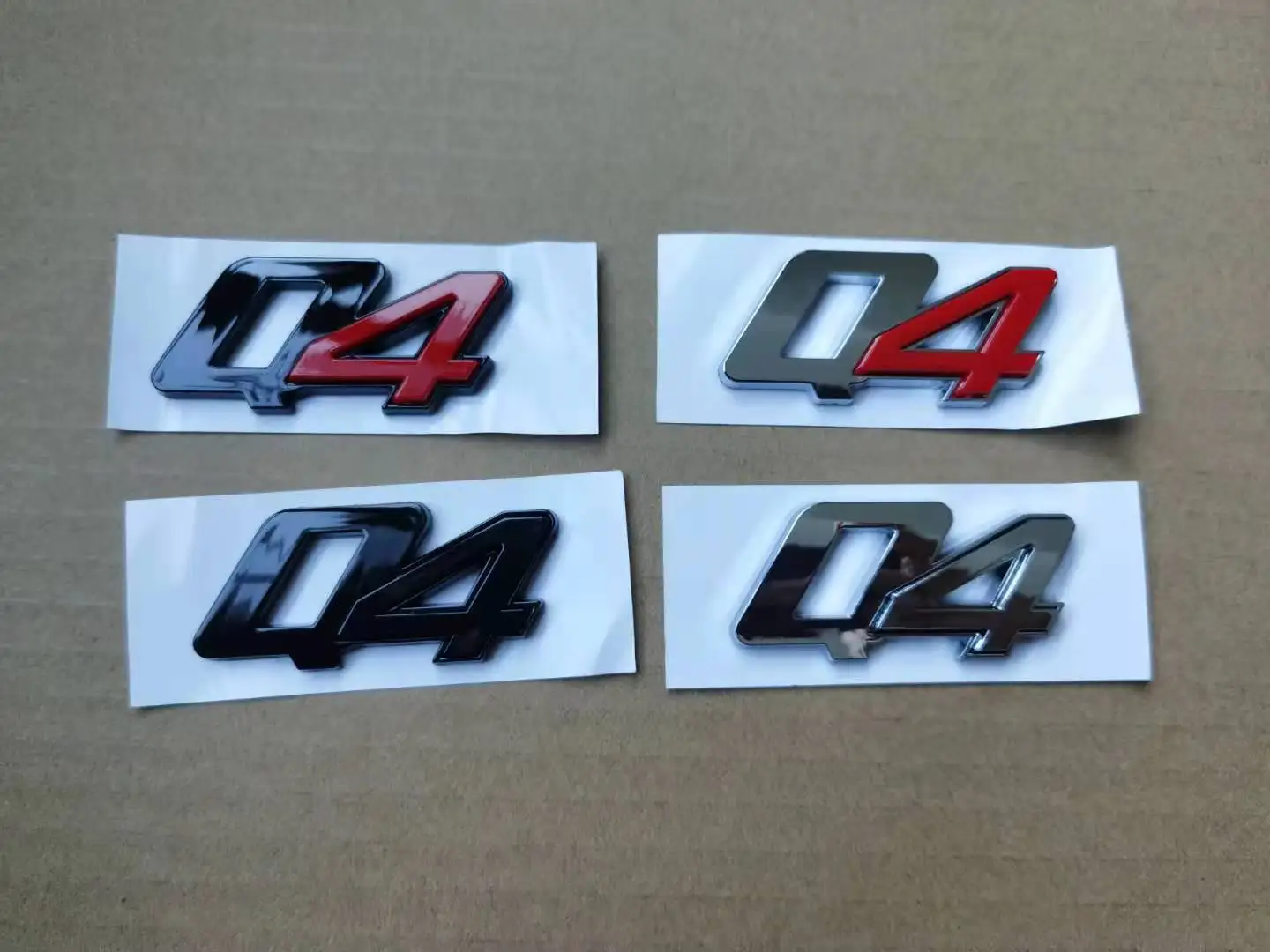 1X Эмблема ABS Декаль Наклейка Бэдж Бампер Багажник Q4 Хром Черный Красный Для Maserati Универсальный автомобильный стиль.