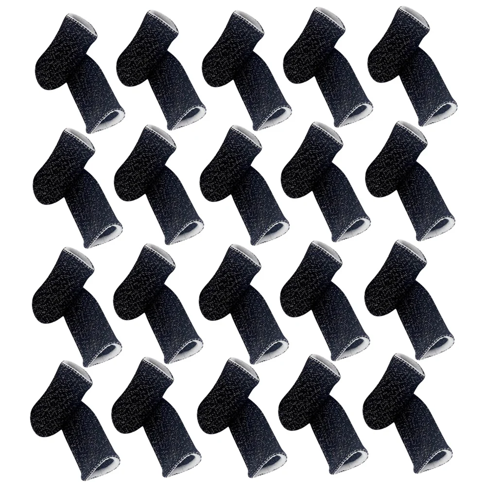 

20 Pcs Practical Finger Sleeve Screen Touch Breathable Game Finger Cover Elastic Soft Finger Cot Anti-Sweat Thumb Fingers Protec