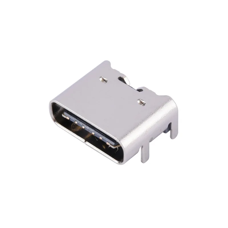 10 шт./лот 6 Pin SMT разъем Micro Тип USB C 3 1 женского размещения SMD DIP для PCB дизайна DIY