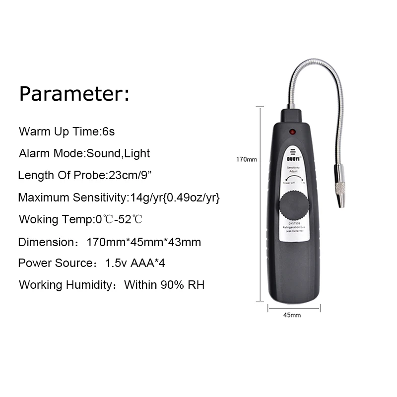 Детектор утечек для холодильного газа автомобильная электроника