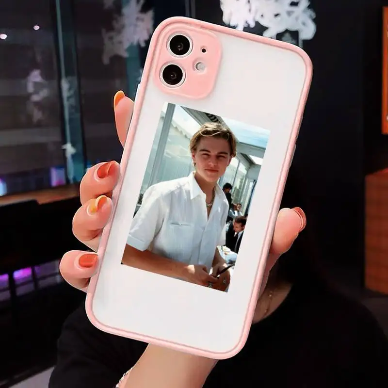 

Leonardo DiCaprio Phone Cases Matte Transparent for iPhone 7 8 11 12 s mini pro X XS XR MAX Plus cover funda