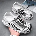 2021 летние мужские сандалии из ЭВА легкие пляжные шлепанцы для мужчин и женщин унисекс Туфли-сабо для сада дышащая обувь