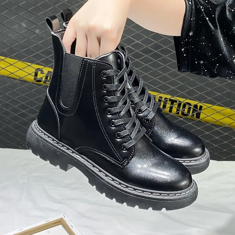 

New coturno men leather shoes high top fashion winter warm snow shoes Motorcycle ankle boots couple unisex boots