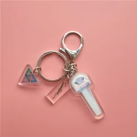 kpop seventeen acrylic keyring holder lightstick style keychain bag pendant charm accessories for collection od93
