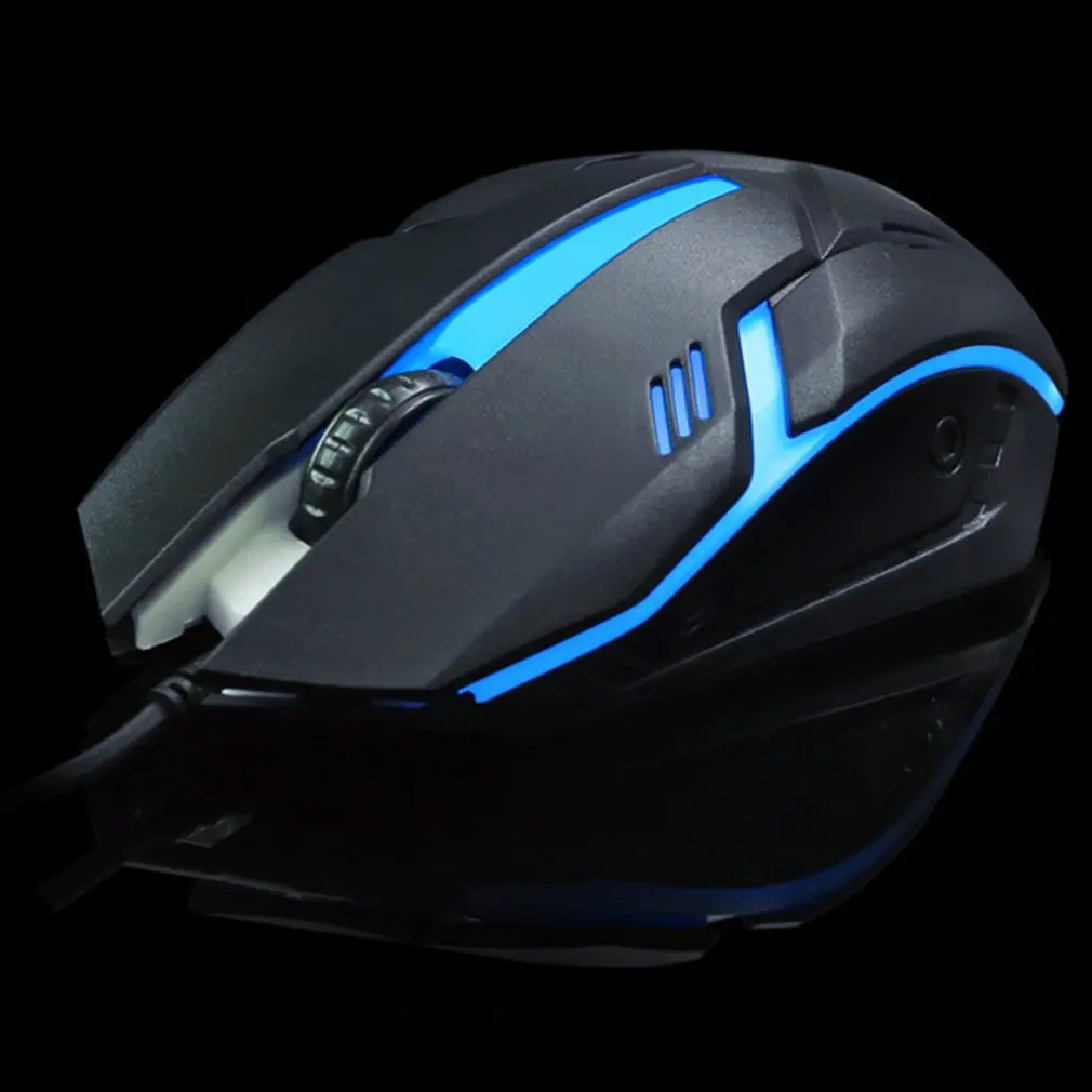 1600 DPI Colorful Backlit Silent Mouse USB Wired Gaming Office Games Luminous For PC Laptop Computer Notebook | Компьютеры и офис
