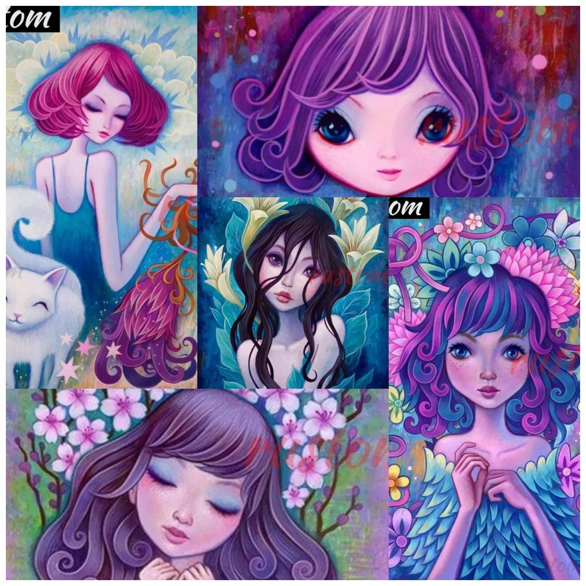 

5D DIY Diamond Paintings Full Round Drill Mosaic Kits Embroidery Stickers Decoration diamond paint Animal Home Decor Rustom