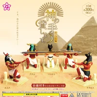 japanese anime yell cat egyptian god pen holder pyramid 5 8cm action figure gashapon toys for kids gift