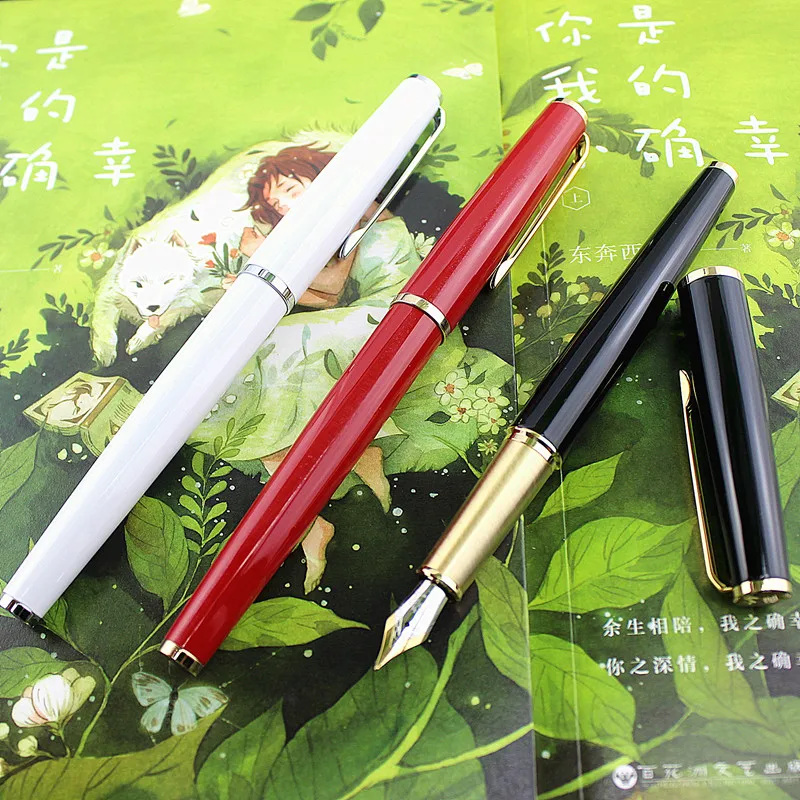 Jinhao 95 Metal Fountain Pen Fine Nib 0.5mm Ink Pen With A Converter Business office supplies