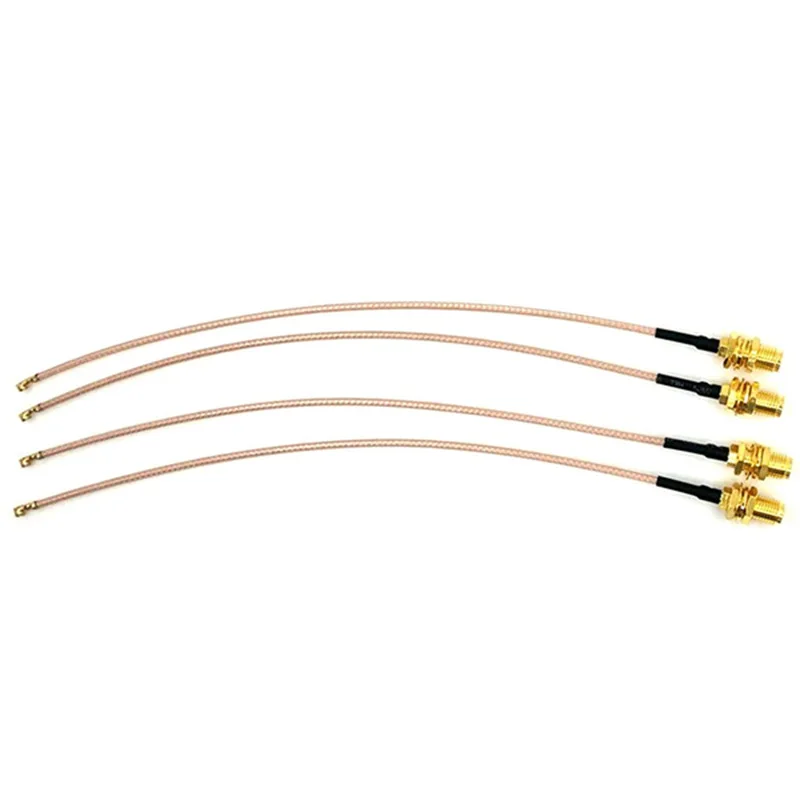 Практичный Бутик Пакет 4 RF U.FL(IPEX/IPX) мини PCI к SMA женский Пигтейл/провод для антенны