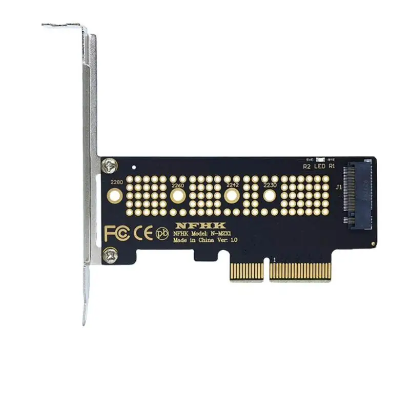 

1pc M.2 NVME SSD To Pcie Pcie 3.0 X1 X4 X8 X16 Adapter Card Pcie X1 To M.2 Card With Bracket Desktop Hard Drive Adapter Dropship