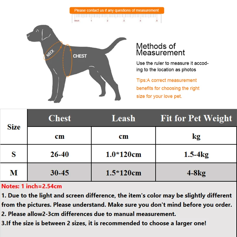 

New Dog Leash and Harness Sets with Cartoon Bear Pet Chest Strap Adjustable Dog Chain Pet Supplies Puppy Accessories