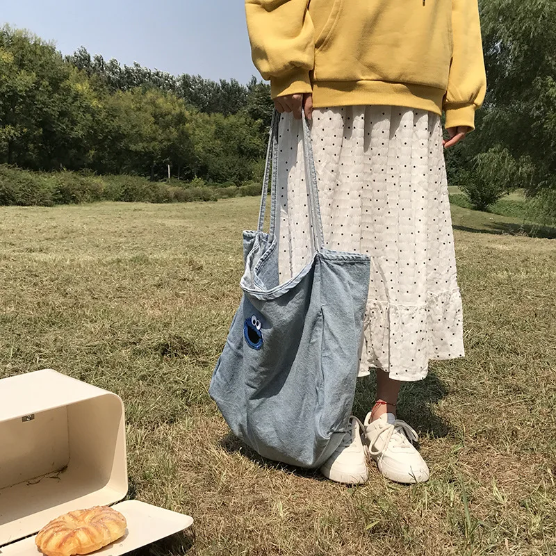 Youda модная Милая дамская сумка с вышивкой из мультфильма Большая вместительная