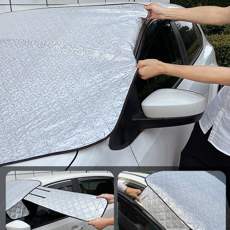 

Lengthen Thicken Car Windshield Sunshade Snow-Proof Sun Protection Car Front Window Sun Shade Auto Protector Cover For -10C New