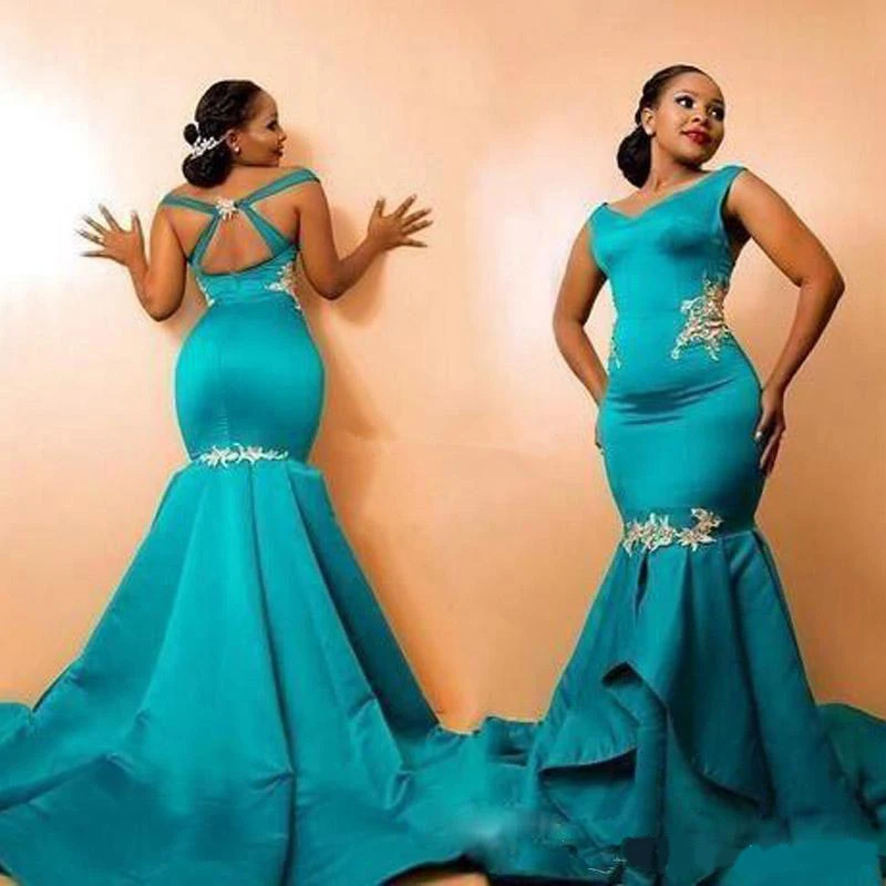 

Элегантные африканские сексуальные платья размера плюс, платья для выпускного вечера, кружевные платья с перекрещивающимися бретелями и а...