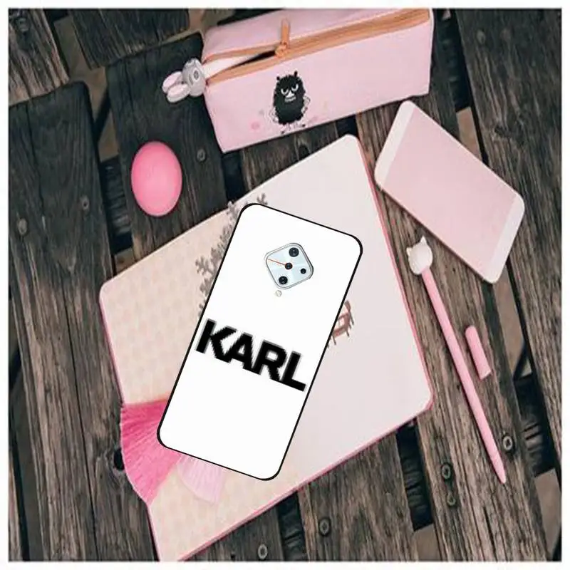 

LJHYDFCNB Fashion Brand Designer KARLs Phone Case For Vivo X9 9s 20 Plus Y97 83 75 71 69 V15 V17 V5 S