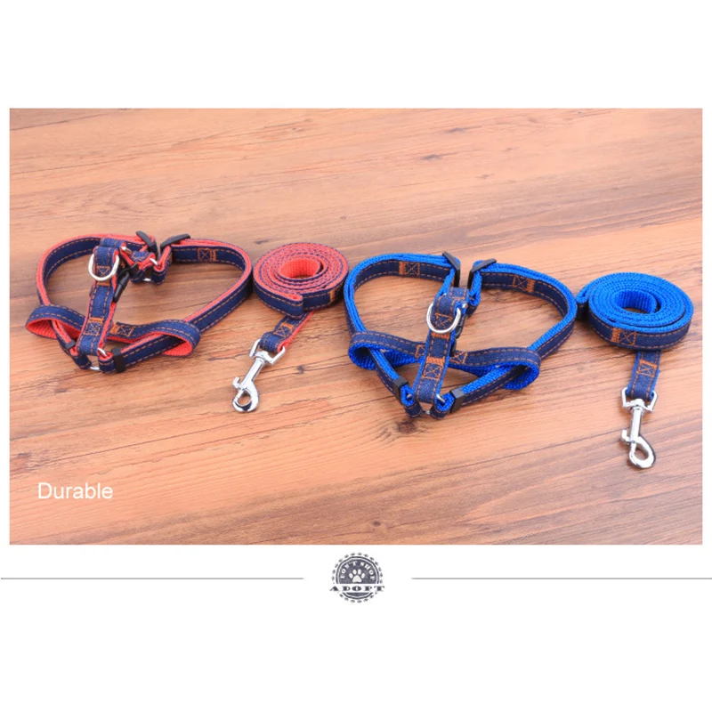 Новинка основа и ремень из искусственной джинсовой ткани для собаки ошейник-цепь