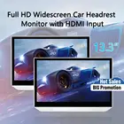 Монитор на подголовник заднего сиденья, развлекательный мультимедийный на Android 9,0, 12 В, HDMI, автомобильный ТВ-плеер, дисплей, сенсорный экран, USB, видео, FHD 1080P