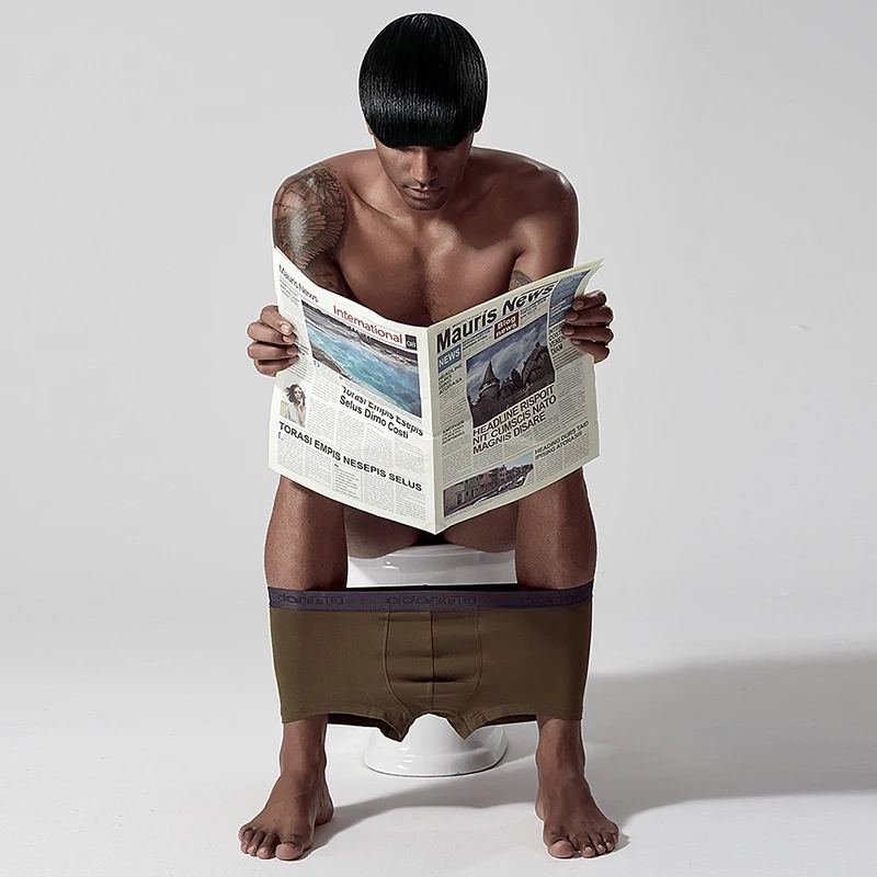 Сексуальное мужское нижнее белье боксеры Cueca мужские трусы шорты дышащие чистый